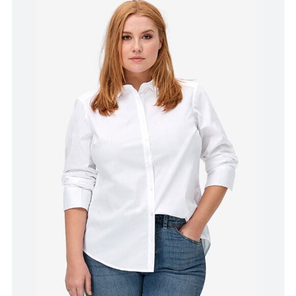 Roaman's White Button-Up Shirt - Picture 1 of 9